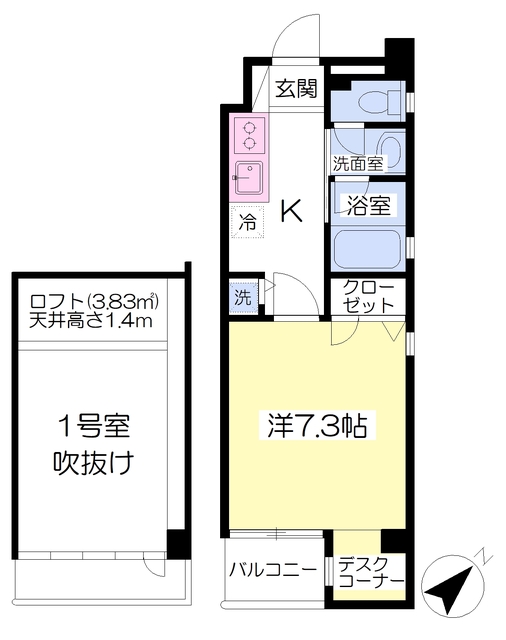 Ｙ’ｓ－ＦＬＡＴの間取り