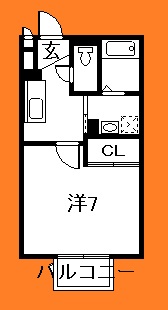 船橋市海神町西のアパートの間取り