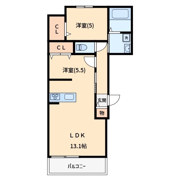 ラレーヌ武蔵浦和の間取り