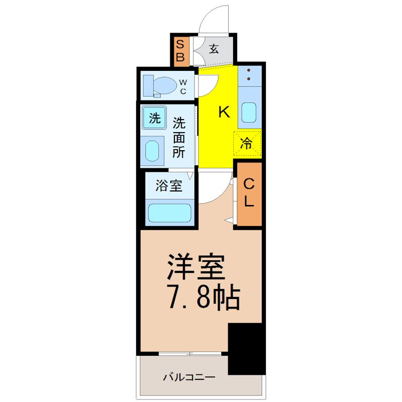 エステムコート名古屋今池アーバンゲートの間取り