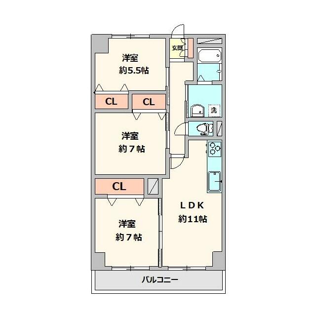 グランドメルシー北原台の間取り