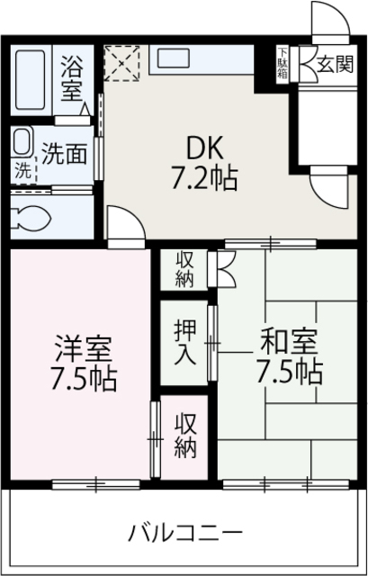 メゾンドール志木の間取り