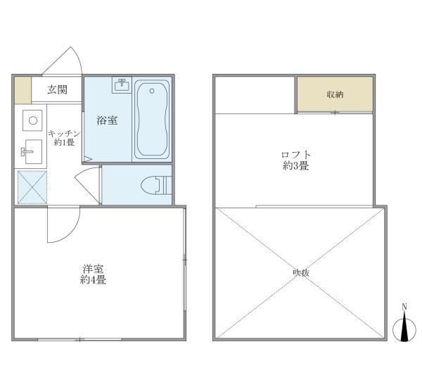 八景舎高円寺南Ａの間取り