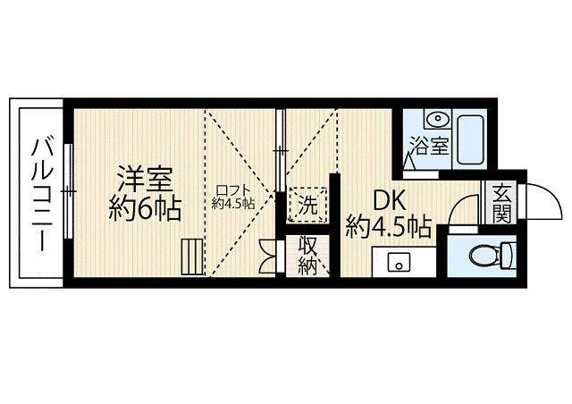 Ｃｒｅａ　Ｃｏｕｒｔ姪浜の間取り