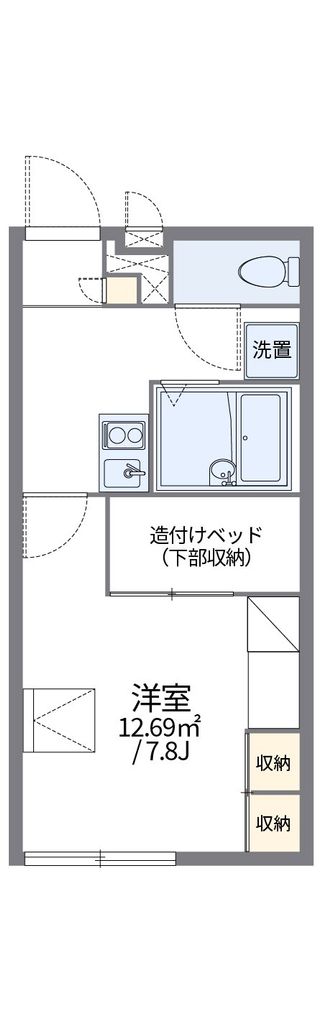 レオパレスフォレーの間取り