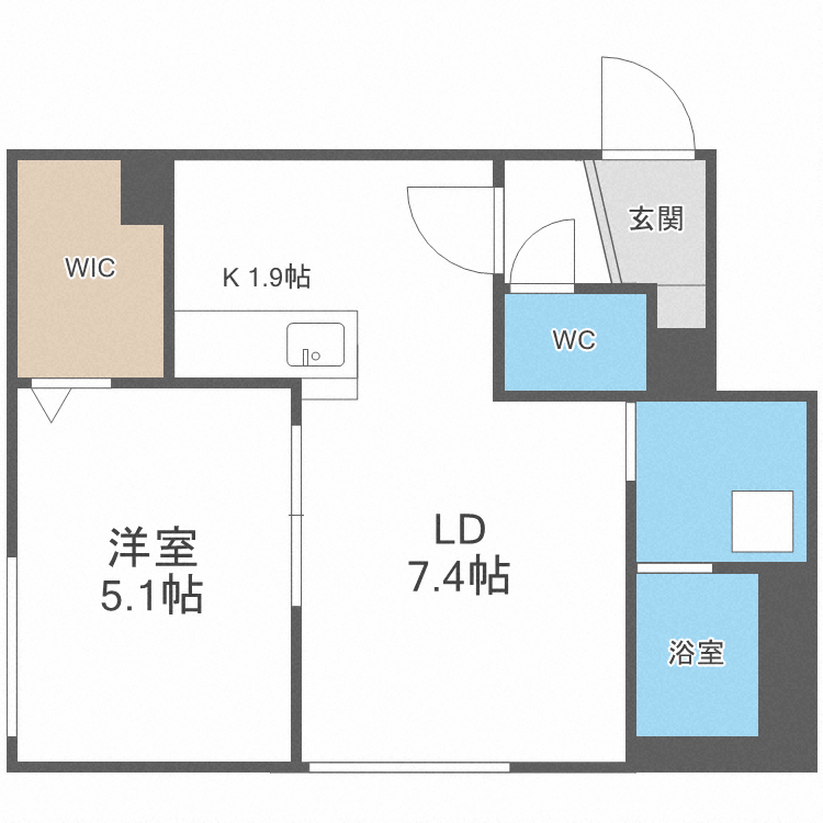 アレナ宮の沢の間取り