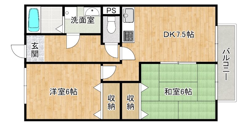 ライフステージ広瀬引土の間取り