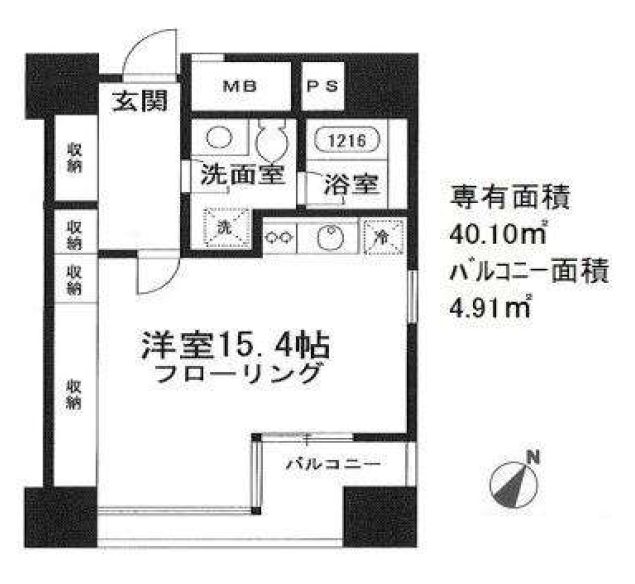 アクアキューブ銀座東の間取り