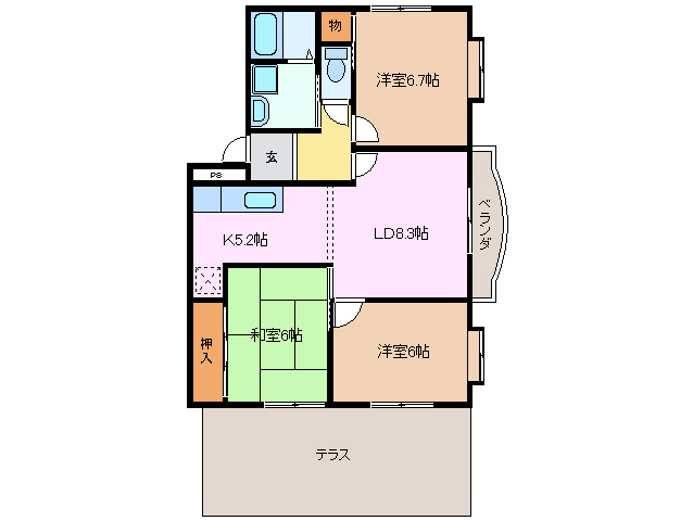 アムールヴァンの間取り