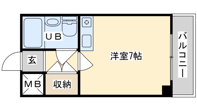 高槻市宮野町のマンションの間取り