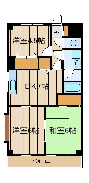 練馬区三原台のマンションの間取り