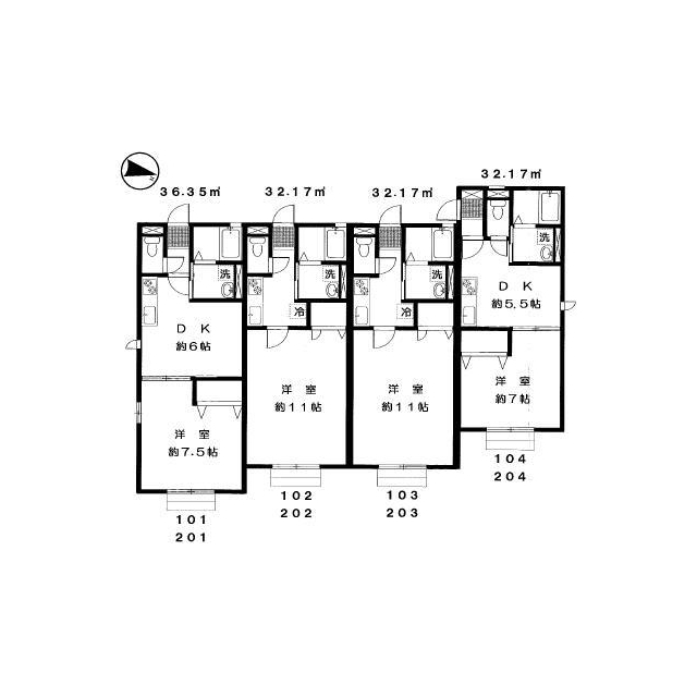 グレース　ヴィラの間取り