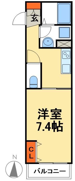 三郷市新和のアパートの間取り