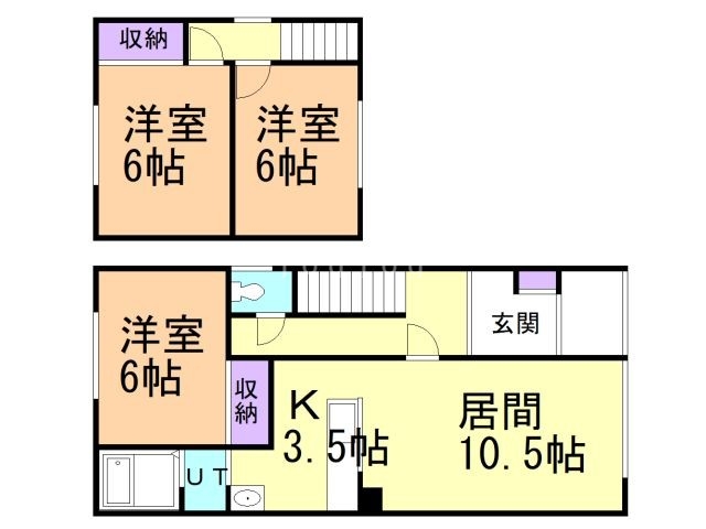 錦町２３丁目戸建の間取り