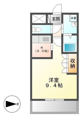 熊谷市押切のアパートの間取り