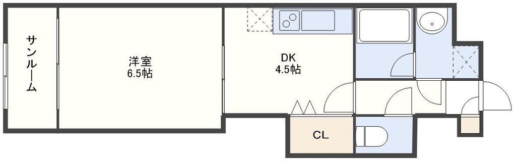 【アムール扇町の間取り】