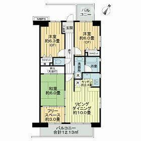 ライオンズマンション南流山の間取り