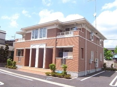 芳賀郡益子町大字大沢のアパートの建物外観