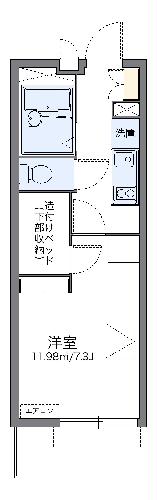 レオパレス衣笠の間取り