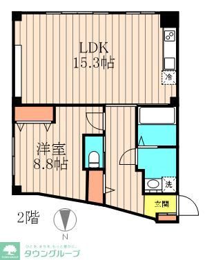 台東区千束のマンションの間取り