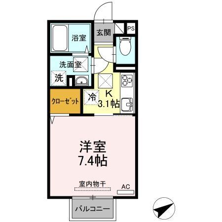 カレッジタウン　Ｃ・Ｄ棟の間取り