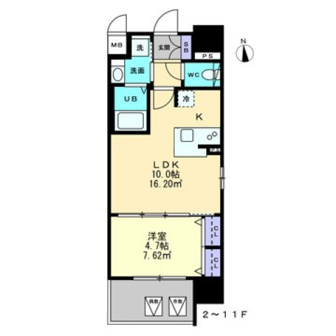 S-RESIDENCE中央町alectraの間取り