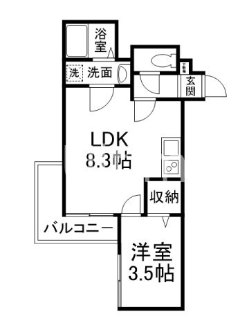 仮）御陵中筋町共同住宅の間取り