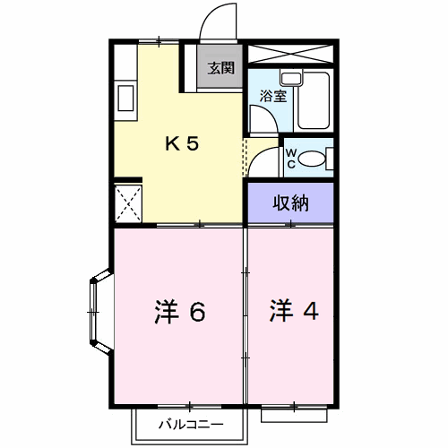 クレインハイツの間取り