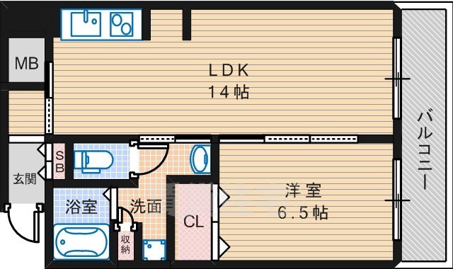 トゥレーヌ北花田の間取り