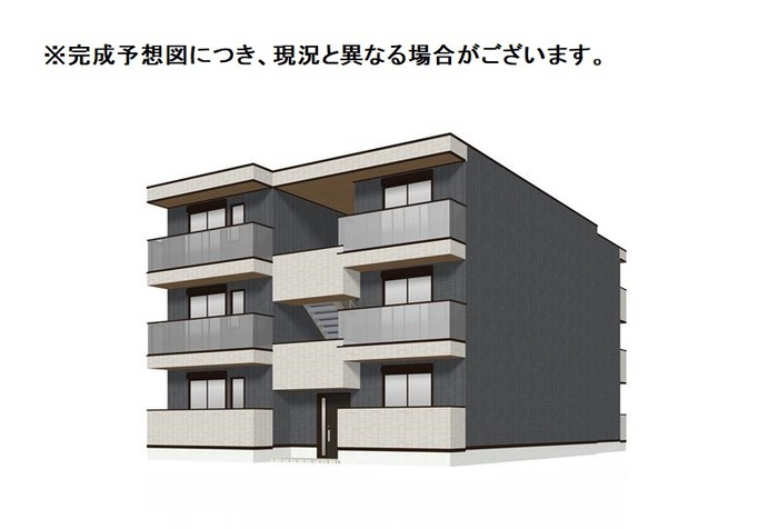 【(仮称)D-ROOM高富１丁目PJの建物外観】