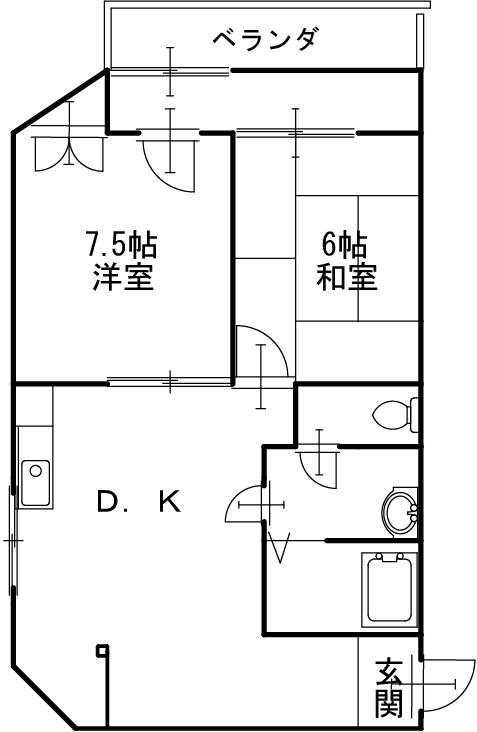 安良グリーンハイツの間取り