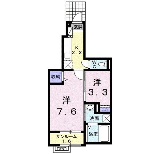 サニースクエアＢの間取り