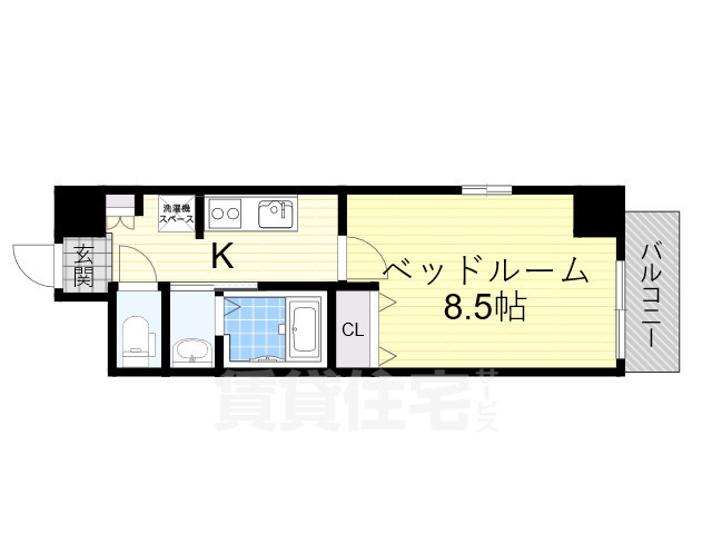 茨木市駅前のマンションの間取り