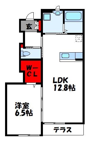 グランディール内橋　D棟の間取り