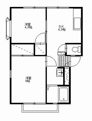 ハイツ若宮の間取り