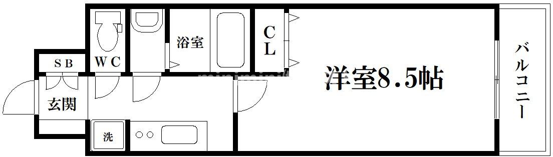 スプランディッド京橋EASTの間取り