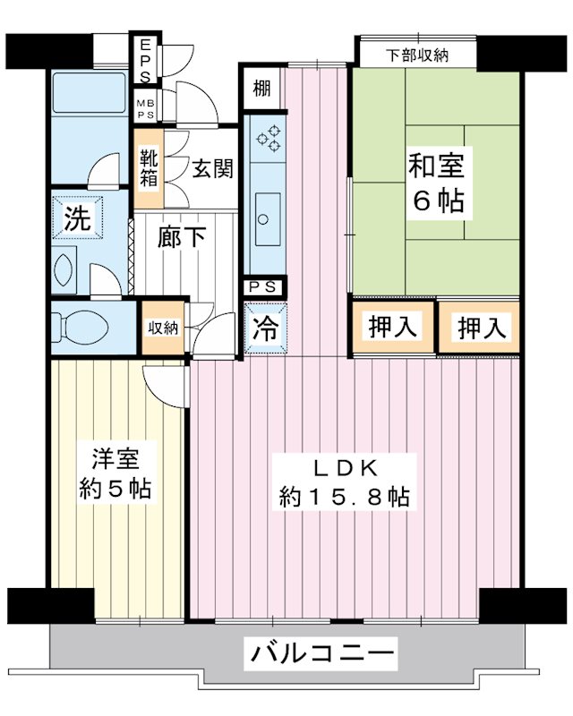 美浜東エステート7号棟の間取り