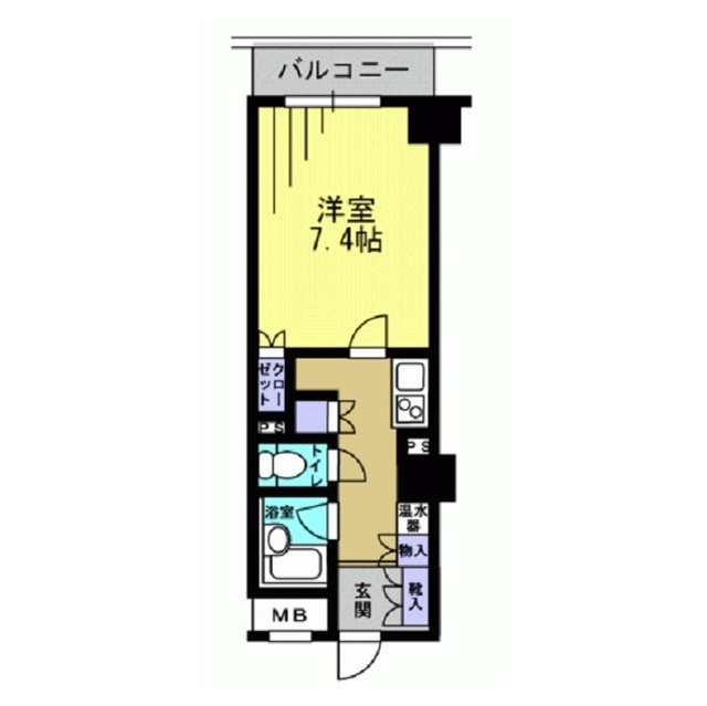 エスティメゾン川崎の間取り