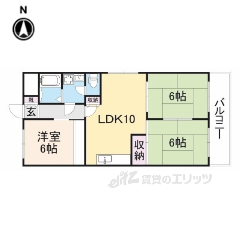 第６サンコウヒルズ東館の間取り