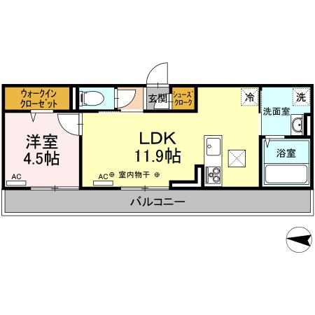 アクシス西本町の間取り