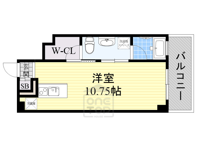 茨木市本町のマンションの間取り