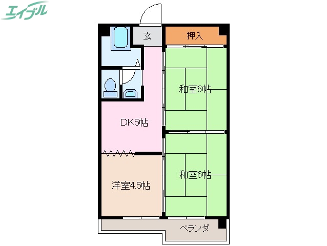 アミティエ四日市の間取り