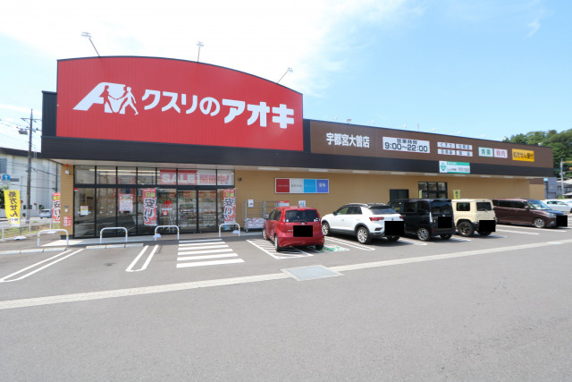 ドラックストア　クスリのアオキ　宇都宮大曽店（ドラッグストア）まで1800m