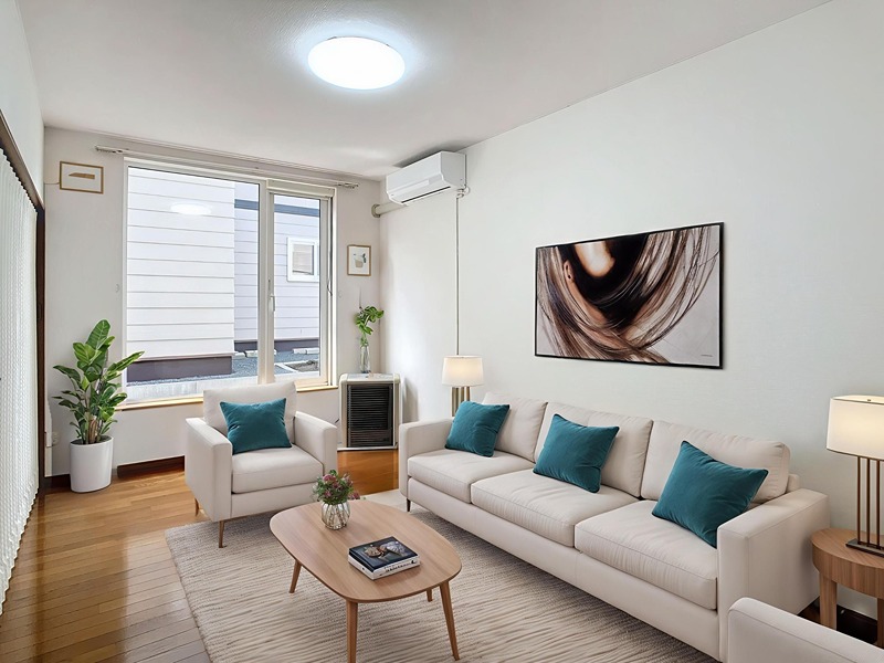 居室・リビング　本画像はCGで作成しており実際に現地に家具は置かれてません。