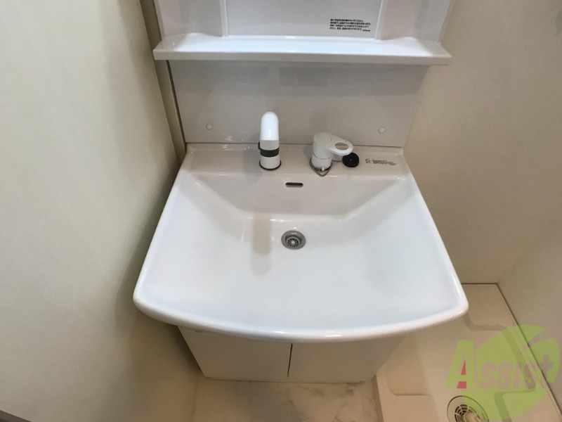 洗面設備　シャンプードレッサーなので身支度しやすそうですね。