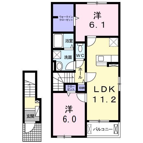 ラフレシール　IIの間取り