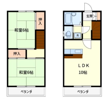 寺田テラスハウス_間取り_0