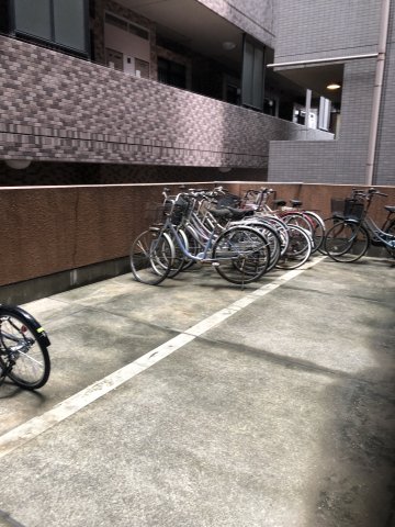 駐車場　駐車場に車を止められます