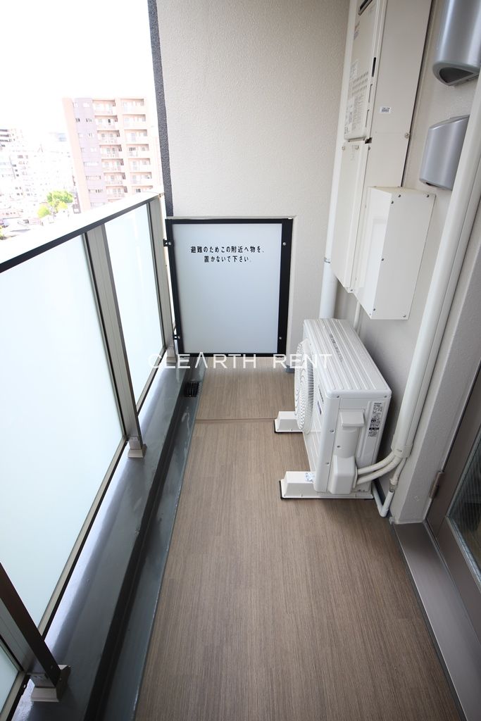 バルコニー　南西向き