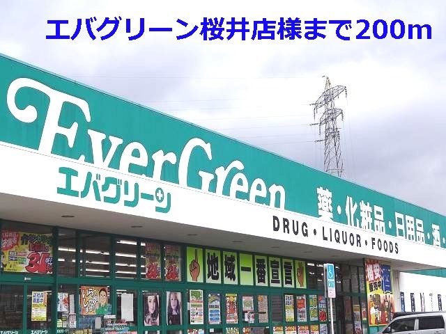 ドラックストア　エバグリーン桜井店様（ドラッグストア）まで200m